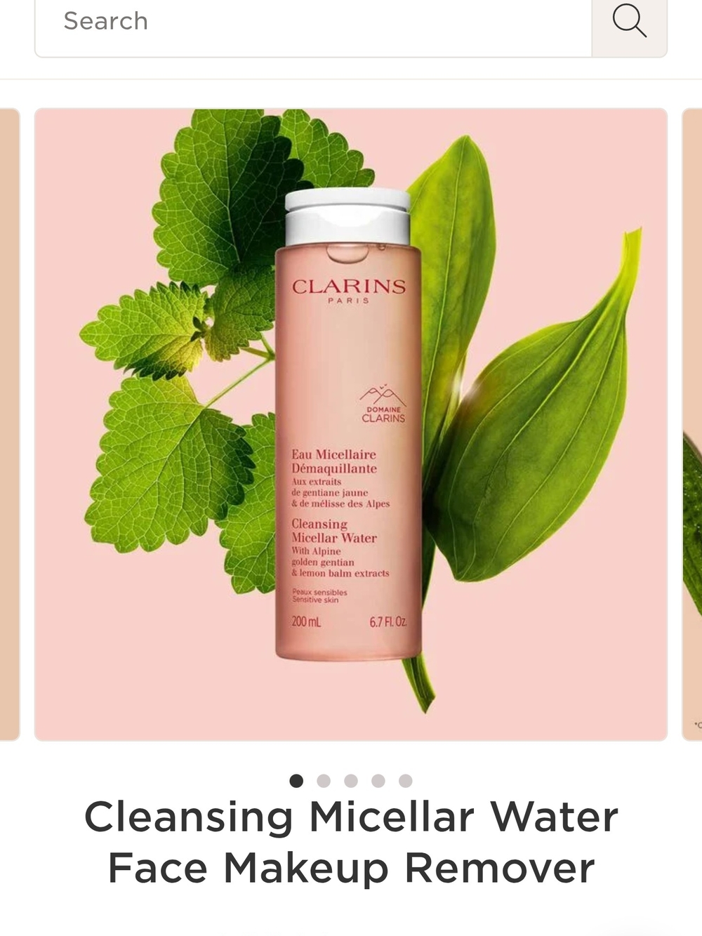 Clarins Cleansing Micellar Water - Pink Bottle